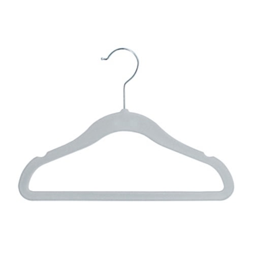 mighty goods™ 30-Pack Flocked Children's Hangers in Cool Grey