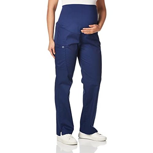 WINK Women's Wonderwork Maternity Pant, Navy, Large