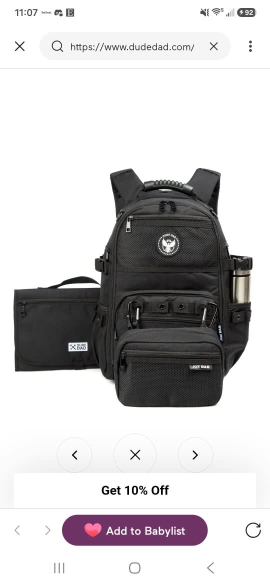 Dude Dad Diaper Bag