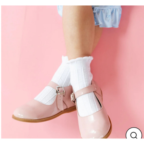 White Frill Midi Socks