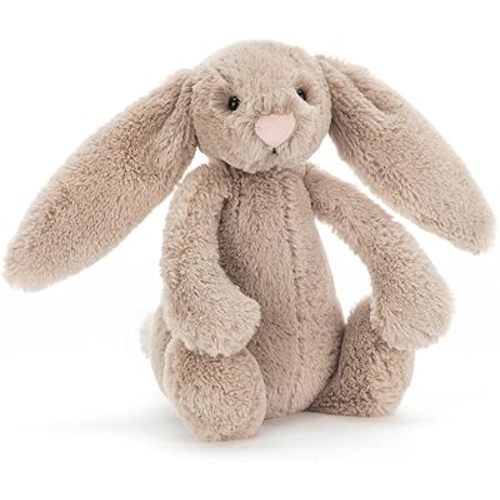 Jellycat Bashful Beige Bunny Stuffed Animal, Small, 7 inches