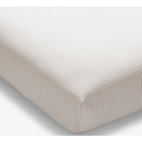 Gingham Classic Cool Organic Cotton Percale Fitted Crib Sheet