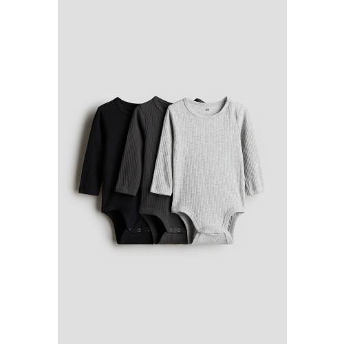 3-PACK RIBBED BODYSUITS - 3M