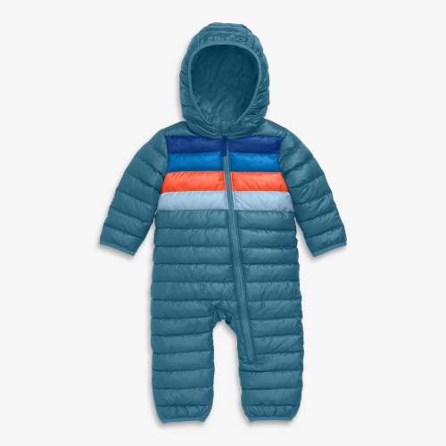Baby stripe lightweight puffer suit | Primary.com