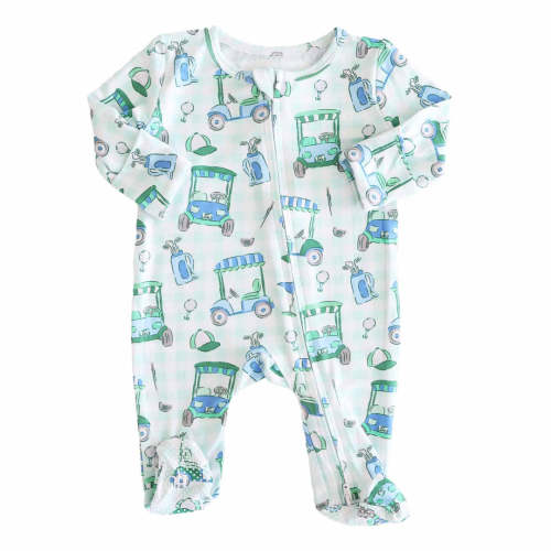 Birdie Babes Zipper Footie | Green