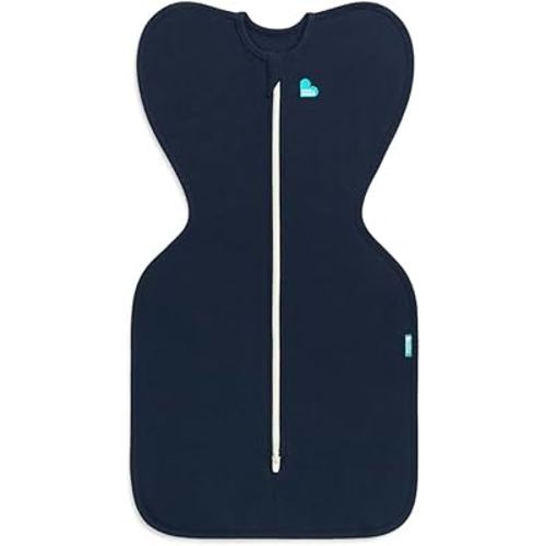 Love to Dream Swaddle UP, Baby Sleep Sack, Self-Soothing Swaddles for Newborns, Get Longer Sleep, Snug Fit Helps Calm Startle Reflex, New Born Essentials for Baby, 1.0 TOG, 13-19 lbs, Navy