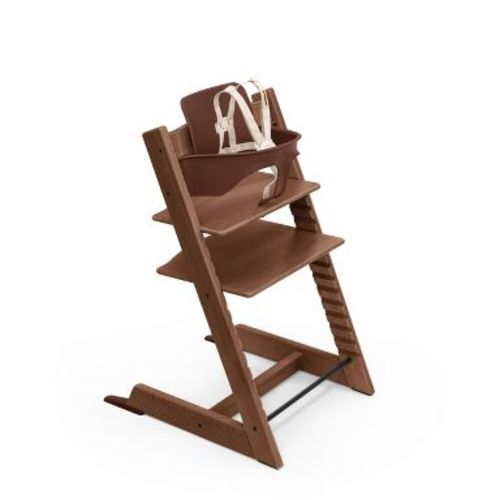 Stokke Tripp Trapp High Chair 2 with Adjustable Baby Set - Warm Brown