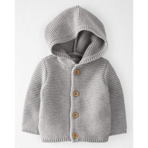 Baby Organic Cotton Signature Stitch Cardigan - Little Planet | Carter's