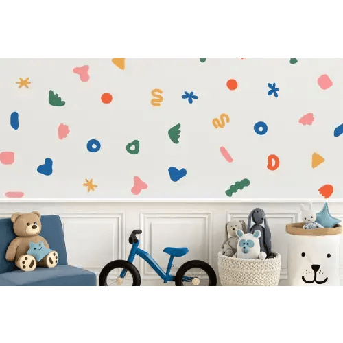 Colorful Abstract Shapes Wall Decals