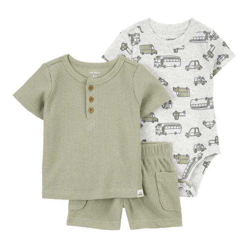 Green Baby 3-Piece Thermal Outfit Set | Carter’s Oshkosh Canada