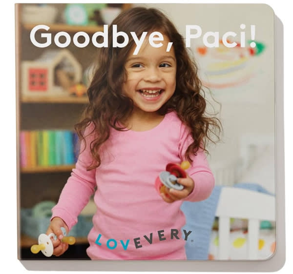 Lovevery Goodbye Paci Book includes pacifier bag (Tricky Topics)