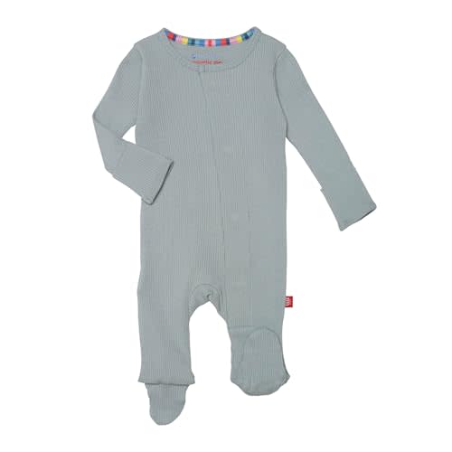 Magnificent Baby Boy 100% Cotton Footies with Magnetic Easy Close