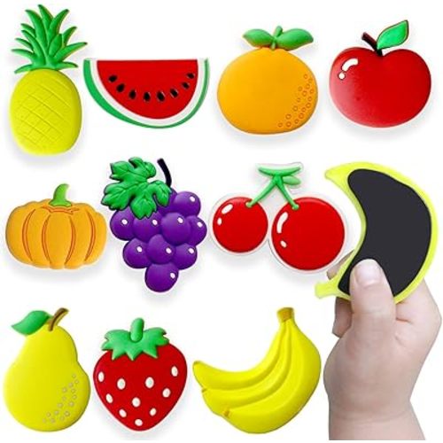 Refrigerator Magnets for Todders, Fruit Fridge Magnets for Babies Kids Gift