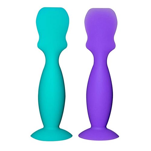 Kanudle 2 Pack Mini Baby Diaper Cream Spatula Applicator | Soft Flexible Silicone Baby Butt Brush for Diaper Rash Cream