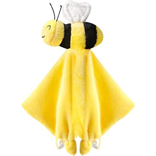 Pro Goleem Bee Loveys for Babies Soft Security Blanket Baby Snuggle Toy Stuffed Animal Blanket Unisex Lovie Baby Gifts for Infant and Toddler Yellow 12 Inch