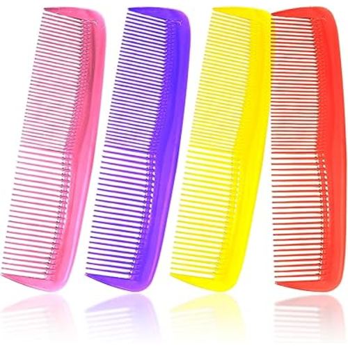 Soft 'N Style Hair Care 4-Pack Comb - Not Breakable - mens comb/fine tooth comb/peines para cabello