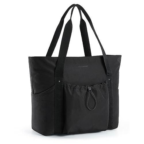 BAGSMART Tote Bag for Women, Tote Shoulder Bag with Laptop Compartment and Zipper Handbag for Travel, Work