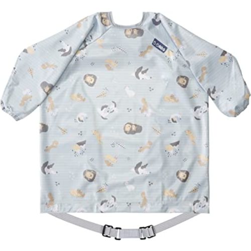 BIBaDO Mess Proof Baby Feeding Bibs, Long Sleeve Weaning Essential 6 to 36 Months Toddler Bib, Waterproof, Machine Washable