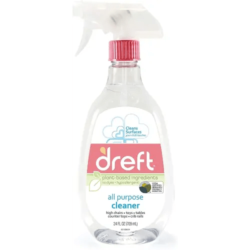 All Purpose Cleaner by Dreft, All Purpose Cleaner Spray, Plant Based Ingredients, 24oz, 4 Count