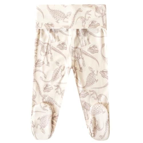 Copper Pearl Footed Baby Pants: Ultra-Soft, Adorable Baby Footies and Newborn Pants – Cozy, Stylish Baby Boy Pants, Baby Girl Pants, and Gender Neutral Baby Clothes, Jurassic Park Fossils, 3-6m