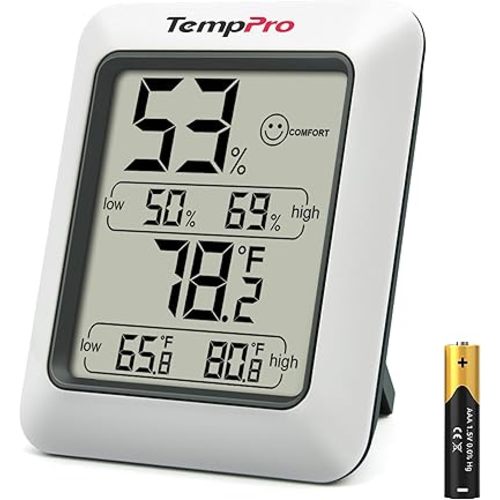 TempPro TP50 Digital Hygrometer Indoor Thermometer Room Thermometer and Humidity Gauge with Temperature Humidity Monitor(Previously ThermoPro)