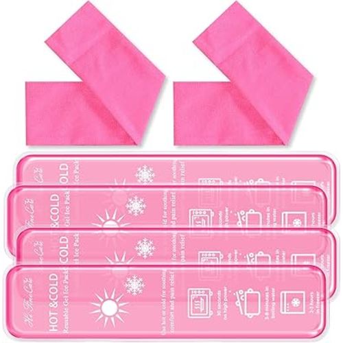 Perineal Cold Packs Gel,Reusable Postpartum Ice Pack,Hot and Cold Pads for After Delivery Essentials Postpartum-Uterine Cramps and Hemorrhoid Relief,Helps Reduce Swelling (Pink)