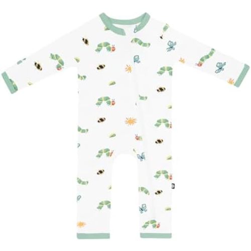 KYTE BABY Unisex Rayon Made From Bamboo Zippered Rompers 0-24 Months