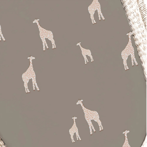 Bassinet / Baby Lounger Cover - Giraffe Maple