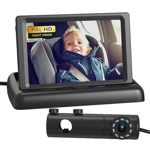 Amazon.com : Grownsy Baby Car Camera, HD Display Baby Car Mirror with Night Vision Feature, 4.3 Inch Baby Car Monitor with Wide Clear View, Baby Car Seat Mirror Camera Rear Facing to Observe Baby's Every Move : Baby