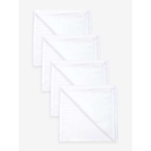 AED 41 (NOT 41 USD) White 100% Cotton Muslin Baby Cloths 4 Pack