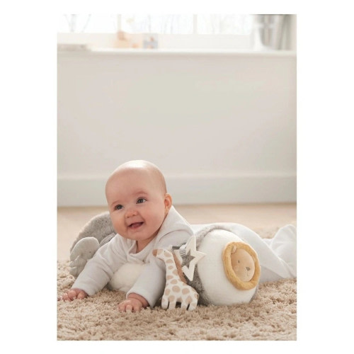 Mamas & Papas Tummy Time Roll -Welcome To The World Grey