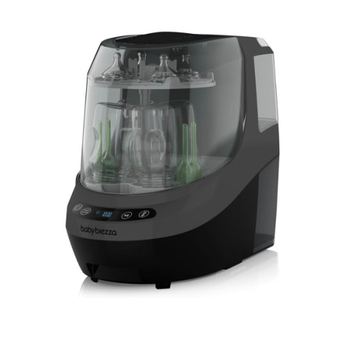 Baby Brezza Bottle Washer Pro - Baby Bottle Washer, Sterilizer + Dryer - All in One Machine Cleans Baby Essentials, Bottles + Pump Parts – Appliance Replaces Bottle Brushes & Drying Racks, Charcoal