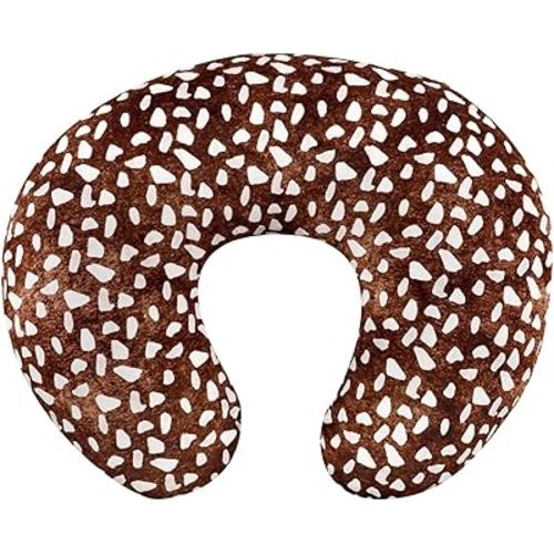 GFU Nursing Pillow Cover for Baby Boys and Girls, Minky Breastfeeding Pillow Case for Newborn, Soft Deer Skin Print Breastfeeding Pillow Slipcover, Stretchy Feeding Cover