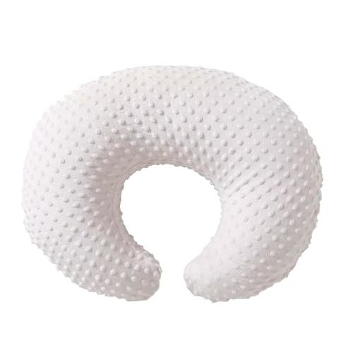 Nursing Pillow Cover Breastfeeding Pillow Cases Plush Dot Slipcover (Beige)