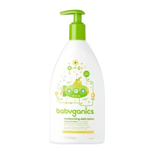 Babyganics Extra Gentle Moisturizing Daily Lotion, Chamomile Verbena, 17 Fluid Ounce (502 ml) ES8
