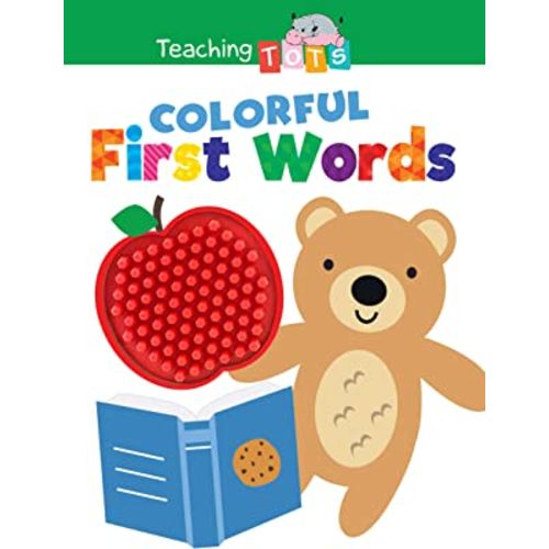 Colorful First Words - Silicone Touch and Feel Board Book - Sensory Board Book