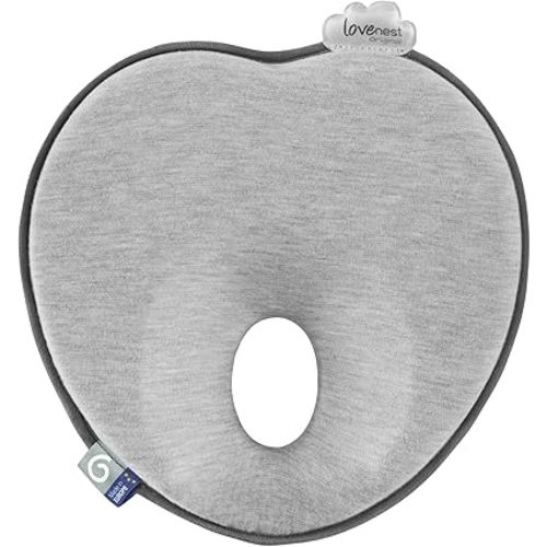 Babymoov Lovenest Organic Baby Infant Cushion, Pediatrician Designed Versatile, Comfortable, Machine-Washable Head and Neck Support (Made in Europe), Baby Registry Must Have
