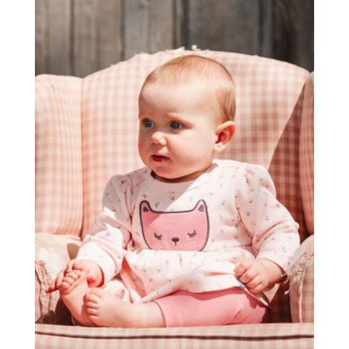 Organic Cotton Dress and Leggings Set, 3M