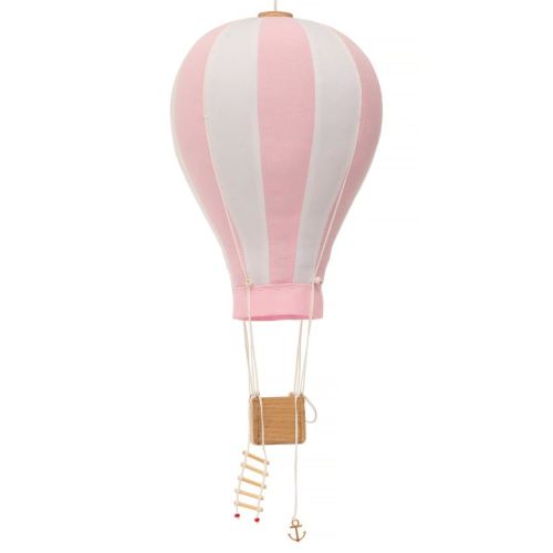 Hanging Pink-White Hot Air Balloon Kid Nursery Children Room Decor Baby Shower Gift Large 12 in
