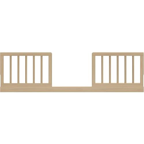 Storkcraft & Graco Toddler Safety Guardrail Kit with Dowels (Driftwood) – GREENGUARD Gold Certified, Converts Compatible Storkcraft & Graco Crib to Toddler Bed, Kit Includes 2 Toddler Guardrails