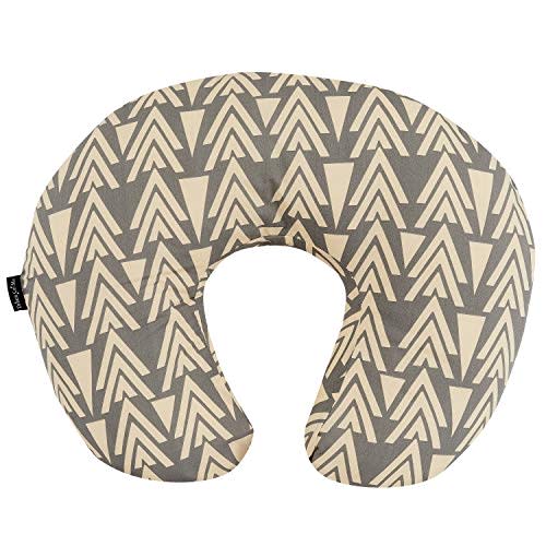 Dream On Me Beeboo Nursing Pillow and Positioner, Breastfeeding and Bottlefeeding Pillow, Removable and Washable Pillow Cover, Soft and Breathable Fabric, Taupe