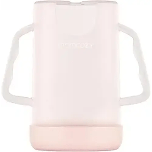 Momcozy Baby Pouch Holder No Squeeze, Baby Food & Juice Box Holder, Mess-Free, Easy Grip for Self-Feeding, BPA-Free & DEHP-Free, Must-Have for Babies, Pink
