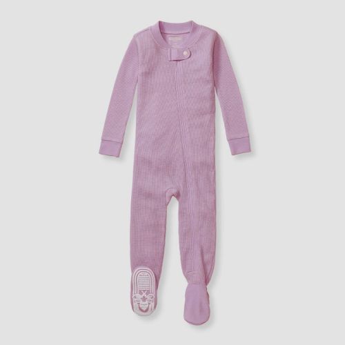Burt's Bees Baby® Baby Snug Fit Lyocell Thermal Solid Footed Pajama, Color: Mauve, Size: Infant3-6M