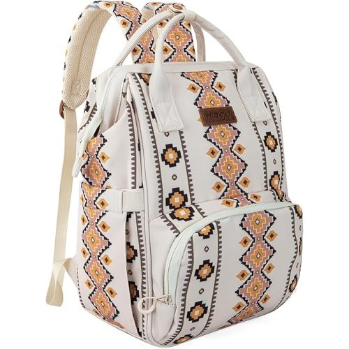 Montana West Wrangler Callie Diaper Bag Backpack with Stroller Straps Multifunction Baby Travel Bag WG2204-9110TN