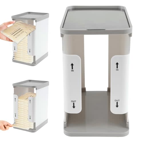 Breastmilk Storage Container, Container Storing First-in First-Out System with Tray, Reusable Breastfeeding Supplies Storage Tower for Freezing Breastmilk to Feed Baby