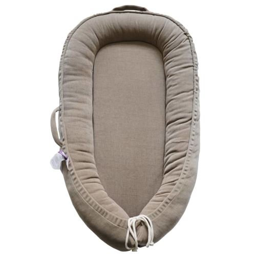 Infant Lounger, Baby Nest Cover for Baby Girls & Boys, Newborn Essentials for Baby 0-12 Months, 100% Cotton Breathable, Portable Travel Bed (Fields of Rye, Corduroy)