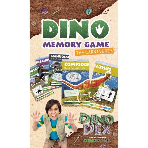 Dino Memory Game: The Carnivores: (Dino Cards, Dinosaur Book for 6 year old)