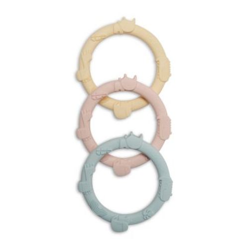 Teething Rings, 3 Piece Set - Ages 6M+