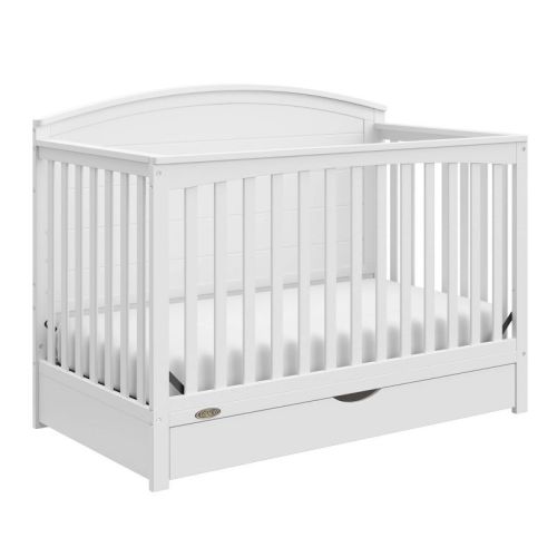 Graco Bellwood Convertible Crib With Drawer - White