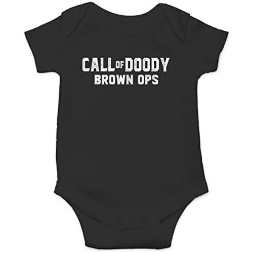 Call Of Doody Brown Ops - Funny Baby Essentials Bodysuit - Baby Outfit Funny Newborn Clothes